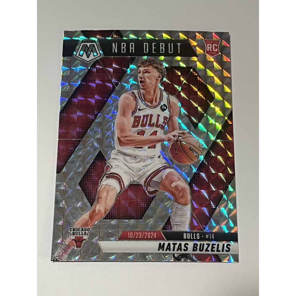Matas Buzelis Panini Mosaic Silver Prizm RC #257 Bulls